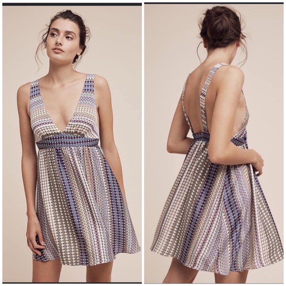 Anthropologie Dresses & Skirts - Anthropologie Floreat Linear Dreams Chemise